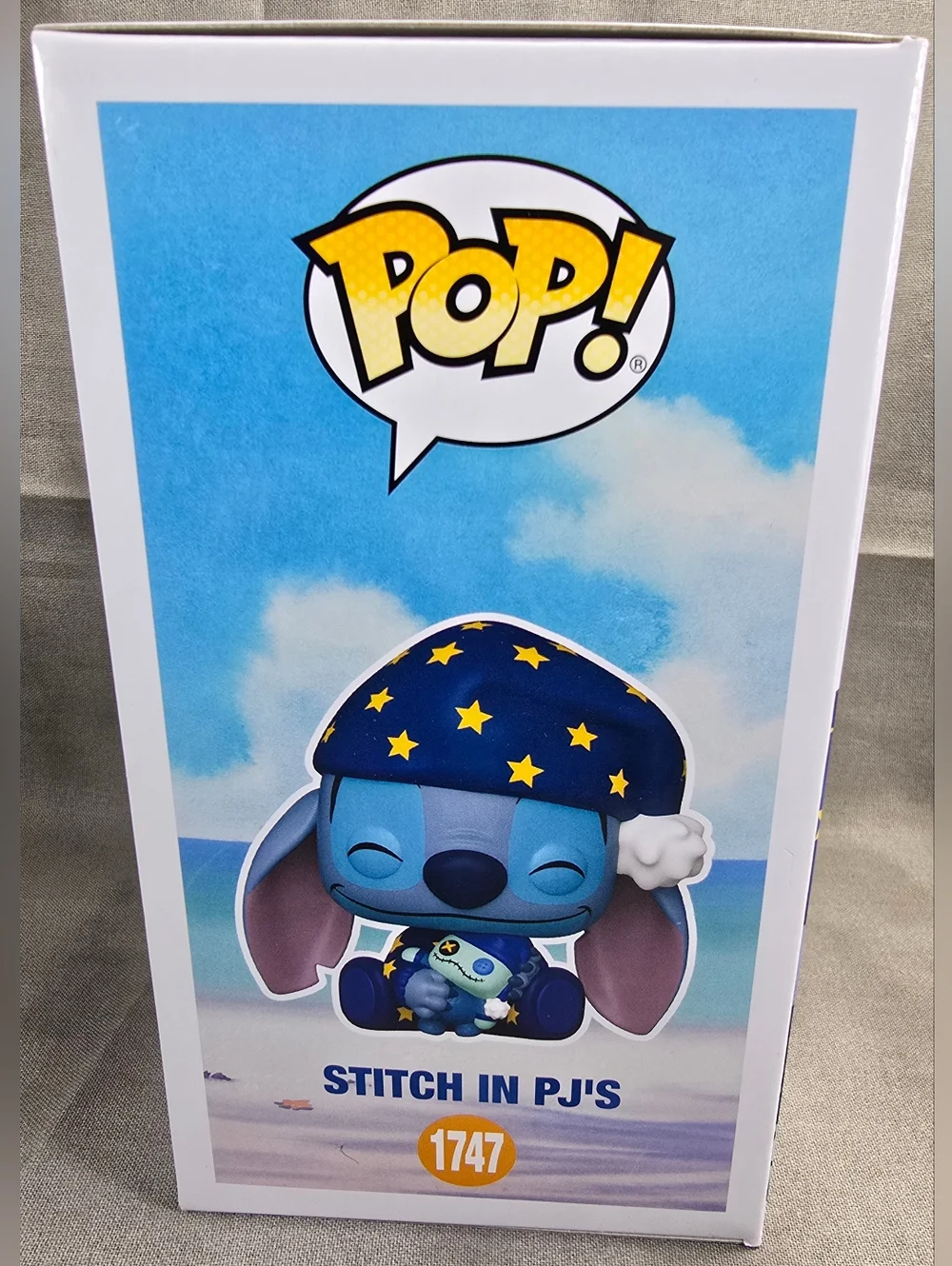 Funko Pop! Vinyl: Stitch PJ's Exclusive Funko Pop # 1747 (Nib) With Protector - Picture 7 of 8